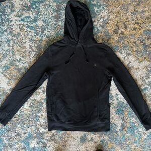 ALL SAINTS RAVEN HOODIE  BLACK MEDIUM LIKE NEW
